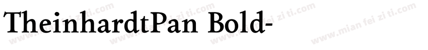 TheinhardtPan Bold字体转换